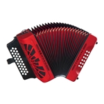 Hohner Compadre FBbEb Accordion  Red with Gig Bag