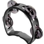 Stagg  Plastic Cutaway Mini Tambourine w/ 4 Jingles Black