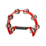 Stagg Cutaway Plastic Tambourine With 16 Jingles Red