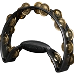 Rhythm Tech Pro Tambourine with Brass Jingles Black