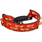 Rhythm Tech Pro Tambourine Red with Brass Jingles