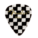 Fender Graphic Picks 351 Shape, Checker Thin 12 Pack