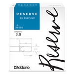 D'Addario Reserve Bb Clarinet Reeds, Strength 3.0, 10-pack