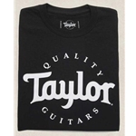 Taylor Basic Black Logo T-Shirt - Large