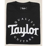 Taylor Basic Black Logo T-Shirt - XX Large