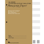 Guitar Tablature Manuscript Paper  Standard