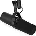 Shure SM7B Cardioid Dynamic Studio Vocal Microphone, includes standard and close-talk windscreens