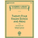24 Italian Songs & Arias of the 17th & 18th Centuries Medium High Voice