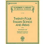 24 Italian Songs & Arias of the 17th & 18th Centuries Medium High Voice