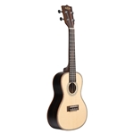 Kala Solid Spruce Top Striped Ebony Concert Ukulele