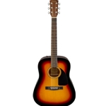 Fender CD-60 Dreadnought V3 w/Case, Walnut Fingerboard, Sunburst Acustic Guitar