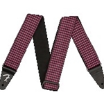 Fender Houndstooth Jacquard Guitar Strap PINK