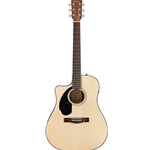 Fender CD-60SCE Left-Hand Dreadnought Acoustic Electric Guitar Natural,