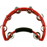 Rhythm Tech Standard Tambourine With Nickel Jingles Red