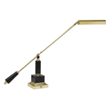 House of Troy P10-190M Counter Balance Polished Brass and Black Marble Piano/Desk Lamp