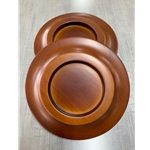 Wood Caster 5.5" Caster Cup Set / Steinway Mahogany High Gloss
