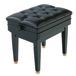 Schaff 4990H Polished Ebony Spade Leg Artist Bench