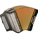 Hohner Corona II GCF Accordion Black Lacquered