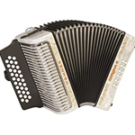 Hohner Corona II GCF Accordion White lacquered