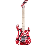 EVH Striped Series 5150, Maple Fingerboard, Red with Black and White Stripes Electric Guitar