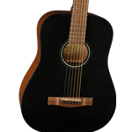 Fender FA-15 3/4 Scale Steel with Gig Bag, Acoustic Guitar Black