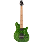 EVH Wolfgang WG Standard QM, Baked Maple Fingerboard, Transparent Green Electric Guitar