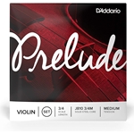 D'Addario J810  Prelude Medium Symphony Grade Violin Strings Set 3/4 Size