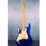 Fender American Ultra Stratocaster Left Hand, Maple Fingerboard, Cobra Blue Electric Guitar