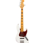 Fender American Ultra Jazz Bass V, Maple Fingerboard, Arctic Pearl Electric Bass