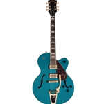 Gretch G2410TG Streamliner Hollow Body Single Cut with Bigsby and Gold Hardware, Laurel Fingerboard, Ocean Turquoise Electric Guitar