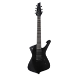 Ibanez ICTB721 Iron Label Iceman 7-String Electric Guitar, Black Flat