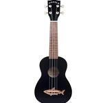 Kala Satin MAKO BLack / Shark Bridge Ukulele