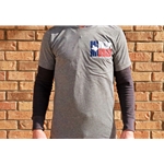 Mundt Music Texas Logo Tee Shirt  Gray Large