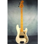 Fender 57' Vintage American Precision Bass Trans. White Maple Neck Pre Owned