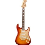 Squier 40th Anniversary Stratocaster, Gold Edition, Laurel Fingerboard, Gold Anodized Pickguard, Sienna Sunburst Electric Guitar