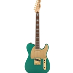 Squier 40th Anniversary Telecaster, Gold Edition, Laurel Fingerboard, Gold Anodized Pickguard, Sherwood Green MetallicElectric Guitar
