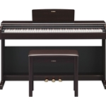 Yamaha Dark Rosewood Arius traditional console digital piano with bench