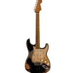 Fender Custom Shop '50s Stratocaster Heavy Relic Masterbuilt by Vincent Van Trigt Black Over Violin Burst Electric Guitar