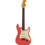 Fender Custom Shop 64 Stratocaster Journeyman Relic Faded Aged Fiesta Red Electric Guitar
