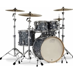 DW Design Series 5pc Shell Pack Finish Ply Silver Slate Marine