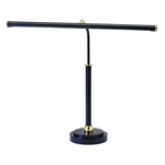 House of Troy PLED100-527 Slim Line Piano Lamp Ebony with Nickel Accents