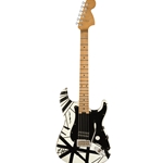 EVH Striped Series '78 Eruption, Maple Fingerboard, White with Black Stripes Relic Electric Guitar