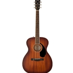 Fender PO-220E Orchestra Acoustic Electric Guitar All Mahogany, Aged Cognac Burst
