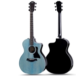 Taylor 214ce DLX Transparent Blue Acoustic Electric Guitar