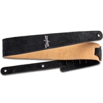 Taylor Strap,Embroidered Suede,Black,2.5"