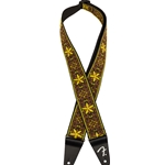 Fender Pasadena Woven Strap, Yellow Wallflower 2" Guitar Strap