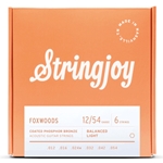 Stringjoy Foxwoods Light Gauge (12-54) Coated Phosphor Bronze Acoustic Guitar Strings