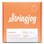 Stringjoy Foxwoods Medium Gauge (13-56) Coated Phosphor Bronze Acoustic Guitar Strings