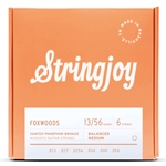 Stringjoy Foxwoods Medium Gauge (13-56) Coated Phosphor Bronze Acoustic Guitar Strings