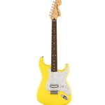 Fender Limited Edition Tom Delonge Stratocaster Graffiti Yellow Electric Guitar